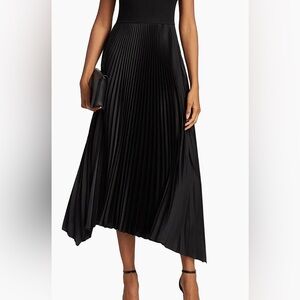 NWT Knife Pleat Midi Skirt